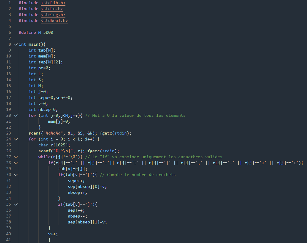 Résolution du Brainfuck
