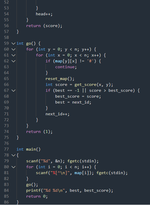 Autre solution du Longest Coast