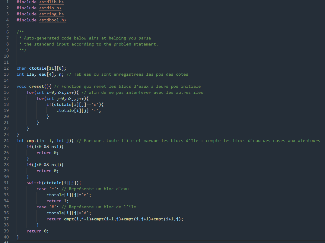 Résolution du Longest Coast